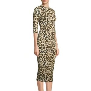 Alice + Olivia "Delora" leopard-print dress